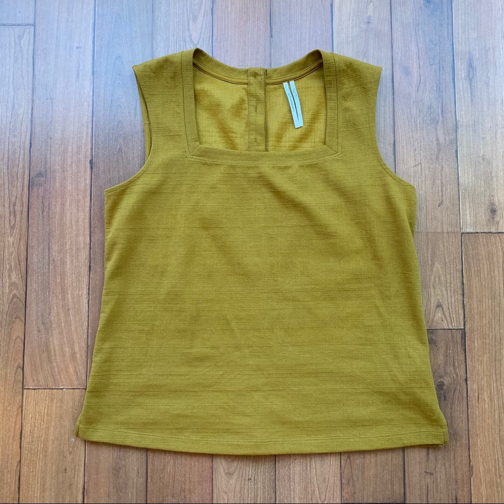 Olive Square Neck Tank